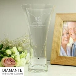 Personalised Special Year Diamante Heart Vase 15 Personalised Special Year Diamante Heart Vase -PERSONALISE STORE p0108b03 6