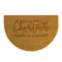 Personalised Christmas Half Moon Indoor Doormat -PERSONALISE STORE p011013 4