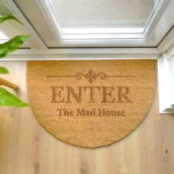 Personalised Ornate Half Moon Indoor Doormat -PERSONALISE STORE p011016 2