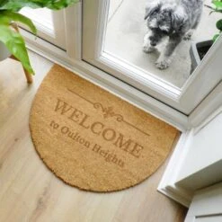 Personalised Ornate Half Moon Indoor Doormat -PERSONALISE STORE p011016 5