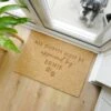 Personalised Approved By The Pet Rectangle Indoor Doormat