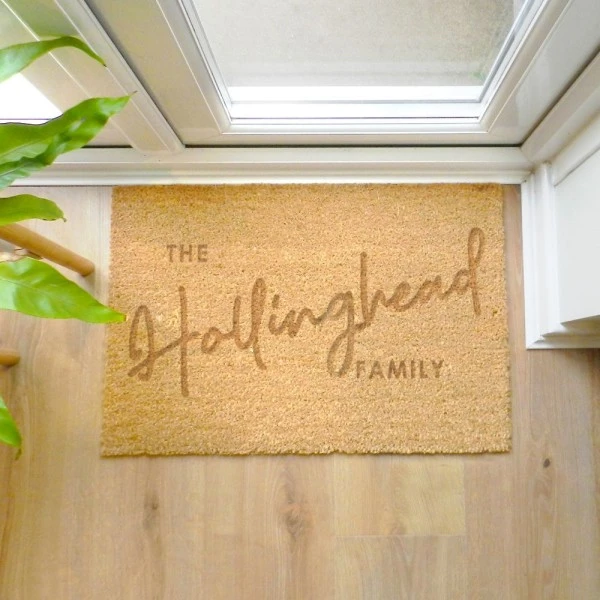 Personalised Couples Rectangle Indoor Doormat 1 Personalised Couples Rectangle Indoor Doormat
