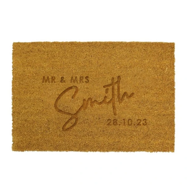 Personalised Couples Rectangle Indoor Doormat 5 Personalised Couples Rectangle Indoor Doormat - Image 5