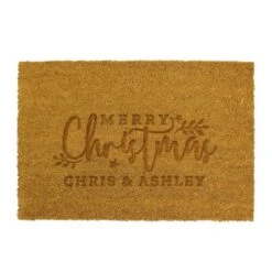 Personalised Christmas Rectangle Indoor Doormat -PERSONALISE STORE p011019 4