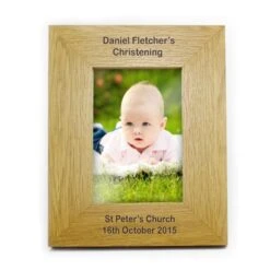 Personalised Long Message 6x4 Oak Finish Photo Frame -PERSONALISE STORE p0111a06 5
