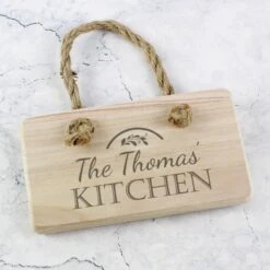 Personalised Kitchen Wooden Sign -PERSONALISE STORE p0111a14 2