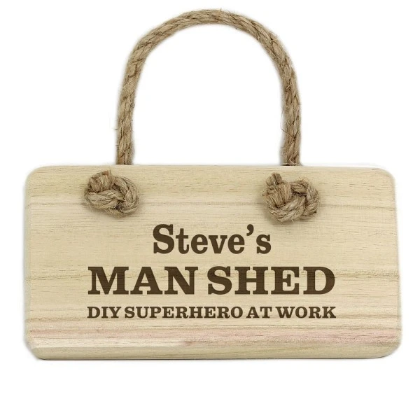 Personalised Man At Work Wooden Sign 2 Personalised Man At Work Wooden Sign - Image 2
