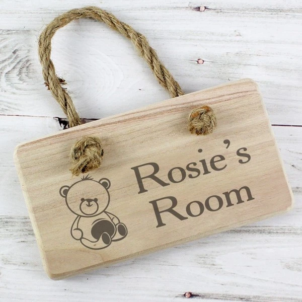 Personalised Teddy Wooden Sign 3 Personalised Teddy Wooden Sign - Image 3
