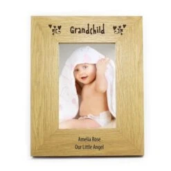 Personalised Oak Finish 6x4 Grandchild Photo Frame 9 Personalised Oak Finish 6x4 Grandchild Photo Frame -PERSONALISE STORE p0111a74 2