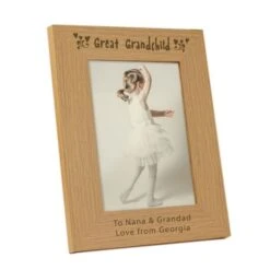 Personalised Great Grandchild 5x7 Wooden Photo Frame -PERSONALISE STORE p0111a79 3