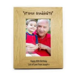 Personalised Oak Finish 6x4 Great Grandchild Photo Frame 5 Personalised Oak Finish 6x4 Great Grandchild Photo Frame -PERSONALISE STORE p0111a80 2