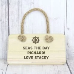 Personalised Nautical Wooden Sign -PERSONALISE STORE p0111a86 4