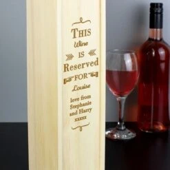 Personalised Reserved For Wooden Wine Bottle Box 12 Personalised Reserved For Wooden Wine Bottle Box -PERSONALISE STORE p0111b03 6