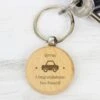 Personalised "Car Motif" Wooden Keyring