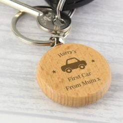 Personalised "Car Motif" Wooden Keyring 10 Personalised "Car Motif" Wooden Keyring -PERSONALISE STORE p0111b29 4