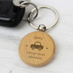 Personalised "Car Motif" Wooden Keyring 11 Personalised "Car Motif" Wooden Keyring -PERSONALISE STORE p0111b29 5