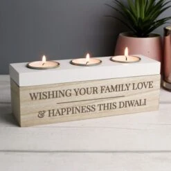 Personalised Classic Triple Tea Light Box -PERSONALISE STORE p0111b41 8