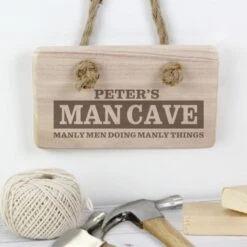 Personalised Man Cave Wooden Sign -PERSONALISE STORE p0111b52 4