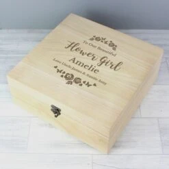 Personalised Any Role "Floral Watercolour Wedding" Large Wooden Keepsake Box 12 Personalised Any Role "Floral Watercolour Wedding" Large Wooden Keepsake Box -PERSONALISE STORE p0111b70 3