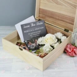 Personalised Any Role "Floral Watercolour Wedding" Large Wooden Keepsake Box 14 Personalised Any Role "Floral Watercolour Wedding" Large Wooden Keepsake Box -PERSONALISE STORE p0111b70 5