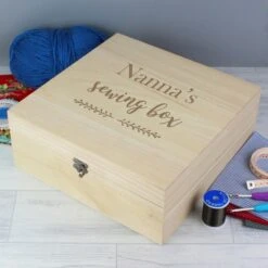 Personalised Floral Large Wooden Keepsake Box -PERSONALISE STORE p0111b72 3