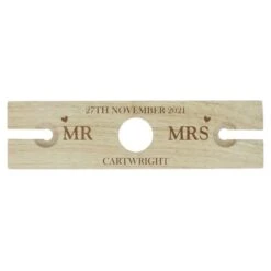 Personalised Married Couple Wine Glass & Bottle Holder -PERSONALISE STORE p0111c31 4
