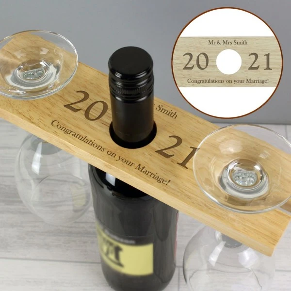 Personalised "Year" Wine Glass & Bottle Holder 7 Personalised "Year" Wine Glass & Bottle Holder - Image 7