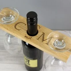 Personalised "Initials" Wine Glass & Bottle Holder