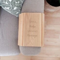 Personalised Free Text Wooden Sofa Tray -PERSONALISE STORE p0111c56 3