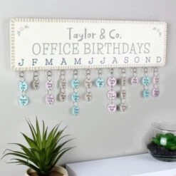 Personalised Birthday Planner Plaque With Customisable Discs -PERSONALISE STORE p0111c71 4
