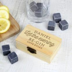 Personalised Let The Evening Be-Gin Cooling Stones -PERSONALISE STORE p0111d11 3
