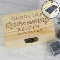 Personalised Let The Evening Be-Gin Cooling Stones -PERSONALISE STORE p0111d11 5