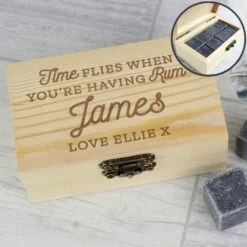 Personalised Time Flies When You're Having Rum Cooling Stones -PERSONALISE STORE p0111d13 2