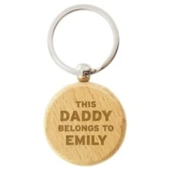 Personalised This...Belongs To Wooden Keyring -PERSONALISE STORE p0111d15 4
