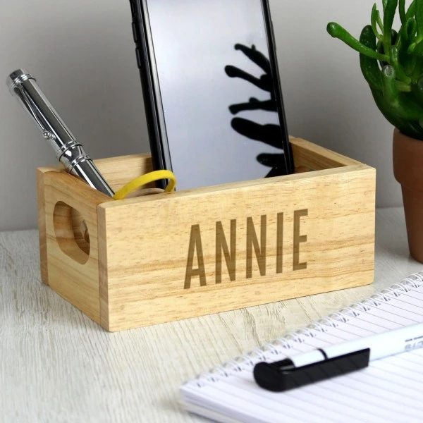 Personalised Name Only Mini Wooden Crate 4 Personalised Name Only Mini Wooden Crate - Image 4