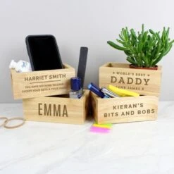 Personalised Name Only Mini Wooden Crate 9 Personalised Name Only Mini Wooden Crate -PERSONALISE STORE p0111d21 4