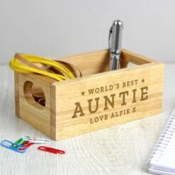 Personalised Worlds Best Mini Wooden Crate -PERSONALISE STORE p0111d22 5