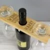 Personalised "Improves With Wine" Wine Glass & Bottle Holder