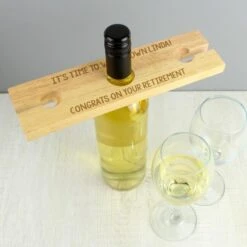 Personalised Free Text Wine Glass & Bottle Holder -PERSONALISE STORE p0111d35 2