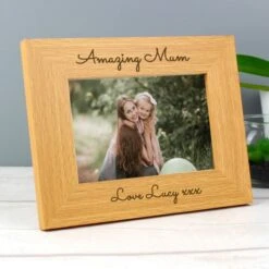 Personalised Free Text 6x4 Wooden Photo Frame -PERSONALISE STORE p0111d36 2