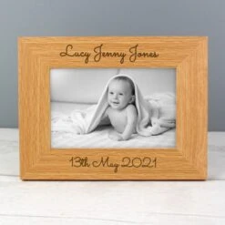 Personalised Free Text 6x4 Wooden Photo Frame -PERSONALISE STORE p0111d36 7