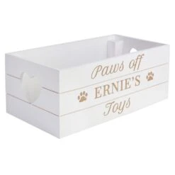 Personalised Pets White Wooden Crate -PERSONALISE STORE p0111d51 4