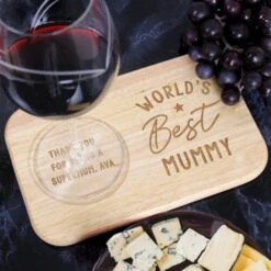 Personalised World's Best Wooden Coaster Tray -PERSONALISE STORE p0111e01 6