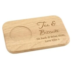 Personalised Free Text Wooden Coaster Tray -PERSONALISE STORE p0111e02 4