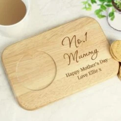 Personalised Free Text Wooden Coaster Tray -PERSONALISE STORE p0111e02 6