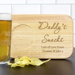 Personalised Free Text Wooden Coaster Tray -PERSONALISE STORE p0111e02 9