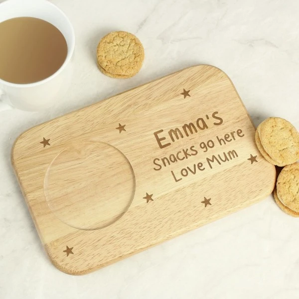 Personalised Stars Wooden Coaster Tray 8 Personalised Stars Wooden Coaster Tray - Image 8