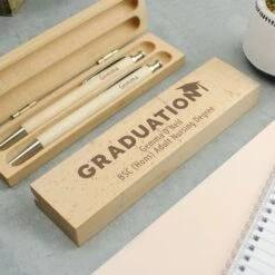 Personalised Graduation Wooden Pen And Pencil Set -PERSONALISE STORE p0111e62 3