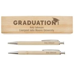 Personalised Graduation Wooden Pen And Pencil Set -PERSONALISE STORE p0111e62 4