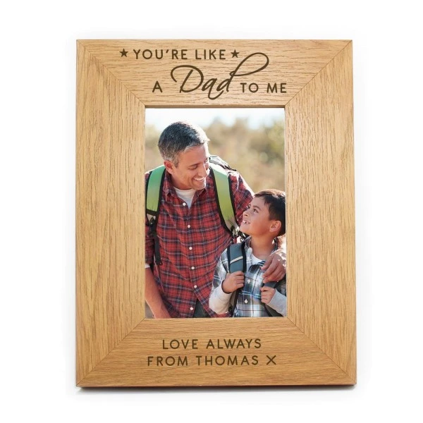 Personalised You're Like A Dad To Me 6x4 Oak Finish Photo Frame 3 Personalised You're Like A Dad To Me 6x4 Oak Finish Photo Frame - Image 3